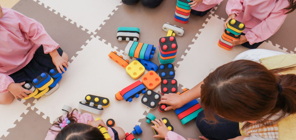 Children,playing,at,nursery,school